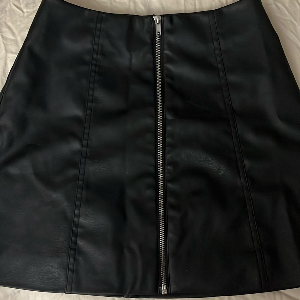 Black mini skirt